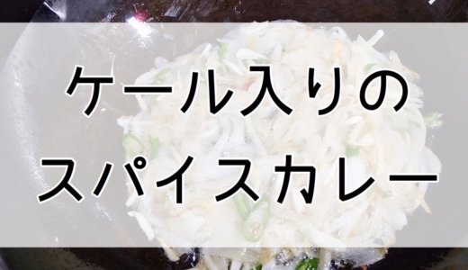 サラダ用ケール、なのに加熱してスパイスカレーに使ってみた。